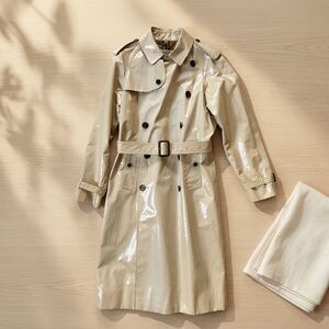 Burberry Prorsum SS13 Runway Vinyl Laminated Trench Coat Christopher Bailey US40
